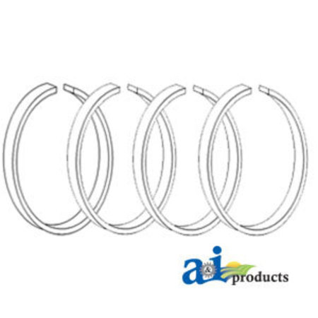 A & I PRODUCTS Piston Rings, Hydraulic Pump 3" x5" x1" A-897493M1